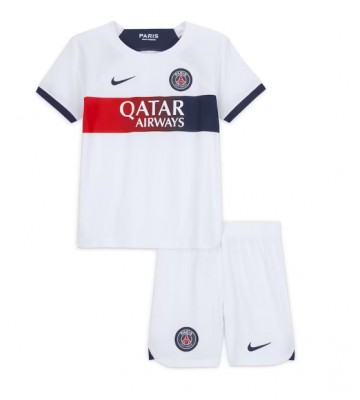 Paris Saint-Germain Segunda Equipación Niños 2023-24 Manga Corta (+ Pantalones cortos)